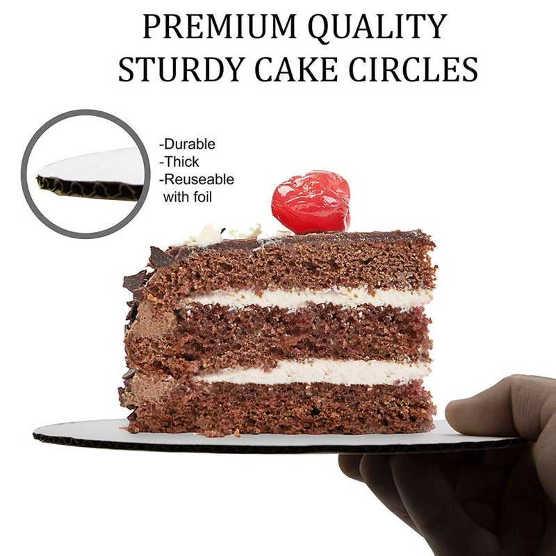 LEGLO Round Greaseproof Cake Boards â€“ White Cake Circle Base, 6/8/10/12 inch, 5 of Each Size LEGLO - Image 3